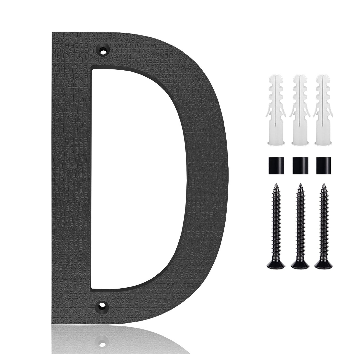 Stylish Black ABS House Numbers: 8" & 10" Options