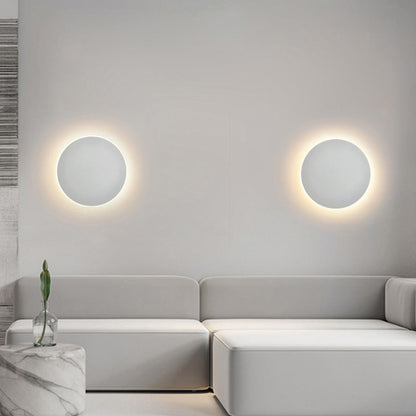 Round Wall Lamp with Induction – High-Grade Solar Eclipse for Bedroom and Corridor