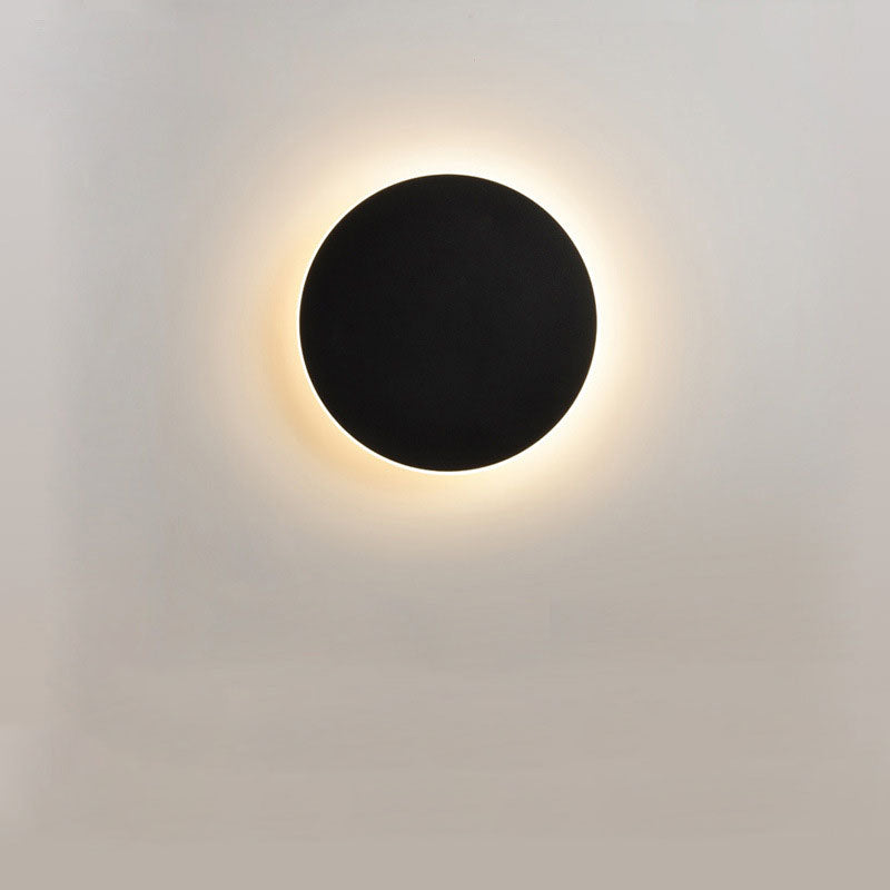 Round Wall Lamp with Induction – High-Grade Solar Eclipse for Bedroom and Corridor