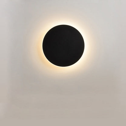 Round Wall Lamp with Induction – High-Grade Solar Eclipse for Bedroom and Corridor