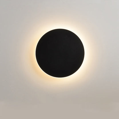 Round Wall Lamp with Induction – High-Grade Solar Eclipse for Bedroom and Corridor
