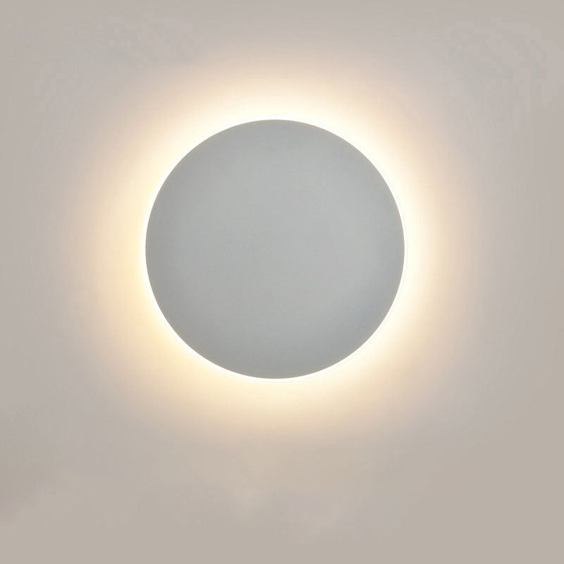 Round Wall Lamp with Induction – High-Grade Solar Eclipse for Bedroom and Corridor