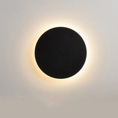 Round Wall Lamp with Induction – High-Grade Solar Eclipse for Bedroom and Corridor