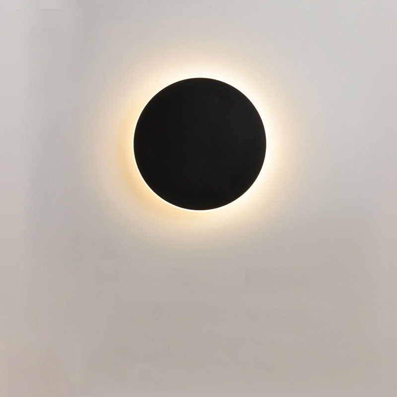 Round Wall Lamp with Induction – High-Grade Solar Eclipse for Bedroom and Corridor