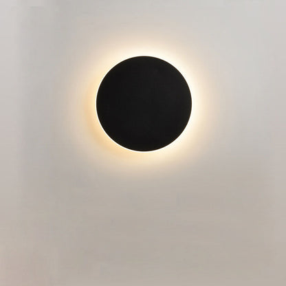 Round Wall Lamp with Induction – High-Grade Solar Eclipse for Bedroom and Corridor