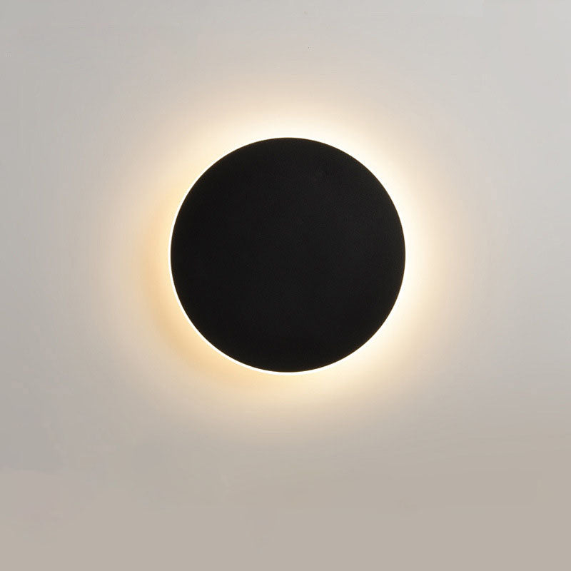 Round Wall Lamp with Induction – High-Grade Solar Eclipse for Bedroom and Corridor