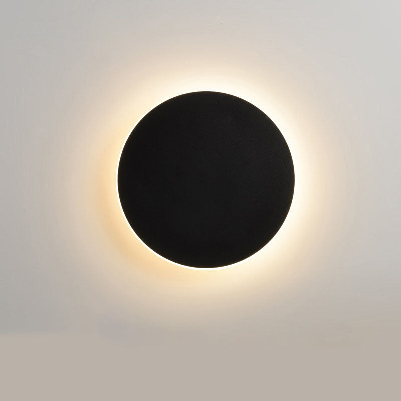 Round Wall Lamp with Induction – High-Grade Solar Eclipse for Bedroom and Corridor