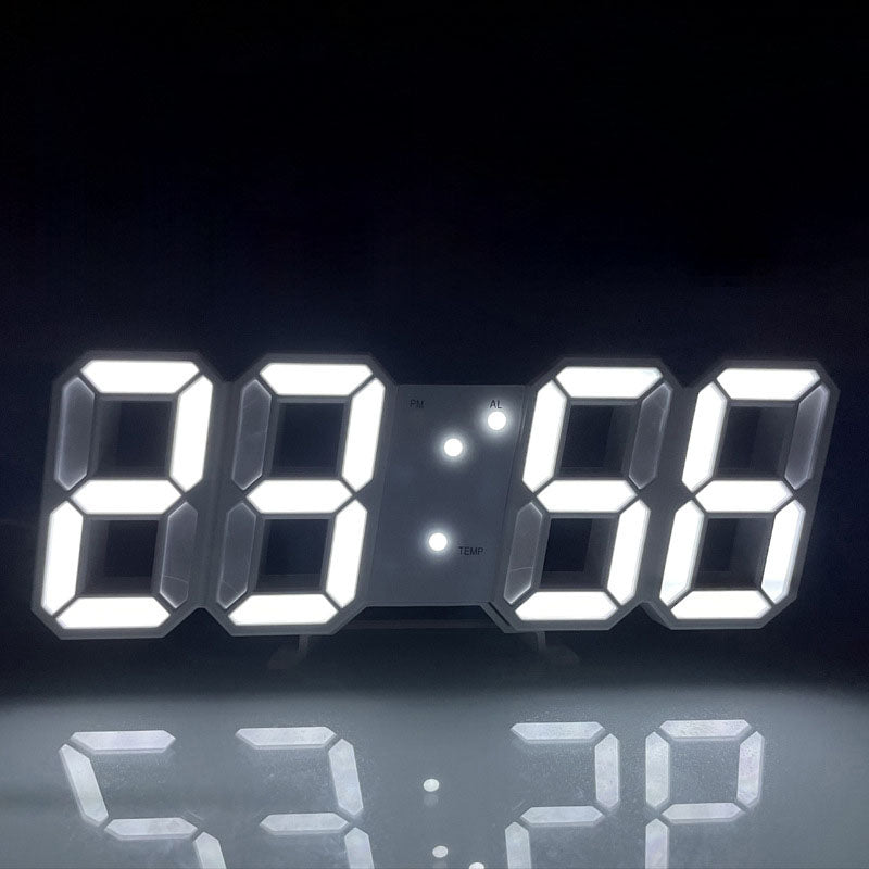 Sleek 3D LED Wall and Desk Clock for Modern Living Spaces