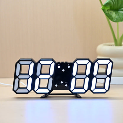 Sleek 3D LED Wall and Desk Clock for Modern Living Spaces