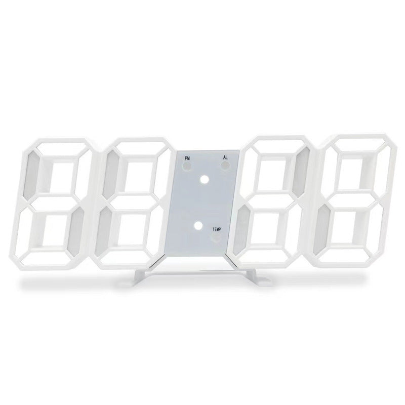 Sleek 3D LED Wall and Desk Clock for Modern Living Spaces