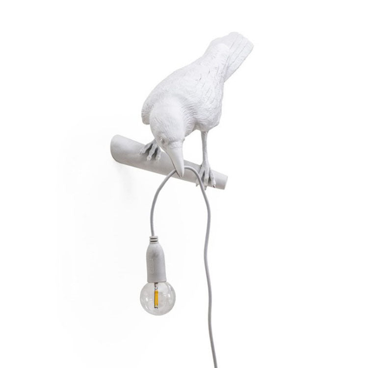 Creative Bird-Shaped Resin Table Lamp for Bedroom Nightstand Decoration