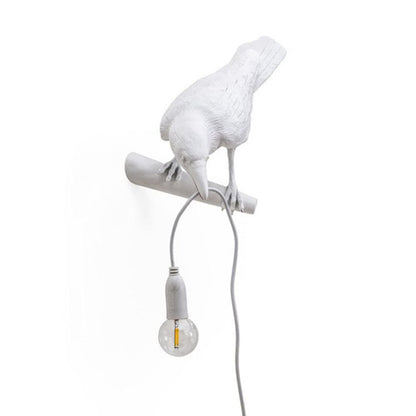 Creative Bird-Shaped Resin Table Lamp for Bedroom Nightstand Decoration