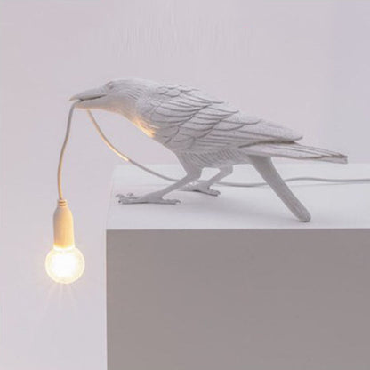 Creative Bird-Shaped Resin Table Lamp for Bedroom Nightstand Decoration