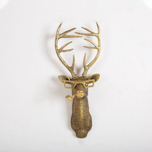Resin Wall Hanging of Antique Copper Animal for Home Decor in Living Room