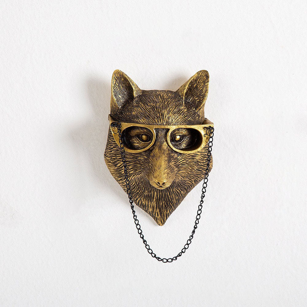Resin Wall Hanging of Antique Copper Animal for Home Decor in Living Room