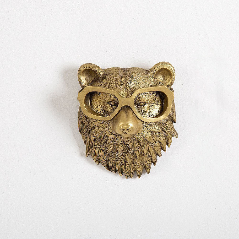 Resin Wall Hanging of Antique Copper Animal for Home Decor in Living Room