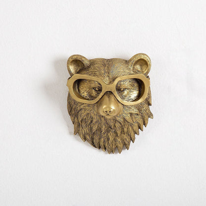 Resin Wall Hanging of Antique Copper Animal for Home Decor in Living Room