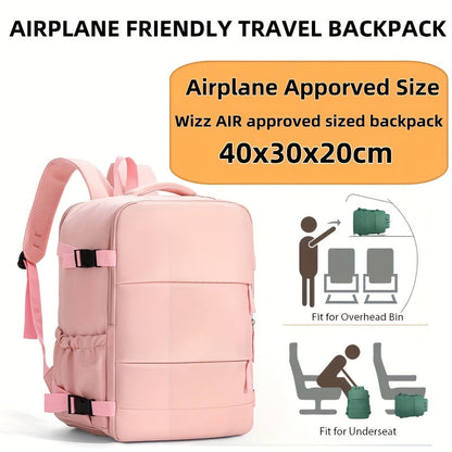 Spacious Travel Backpack with Dedicated Shoe Storage