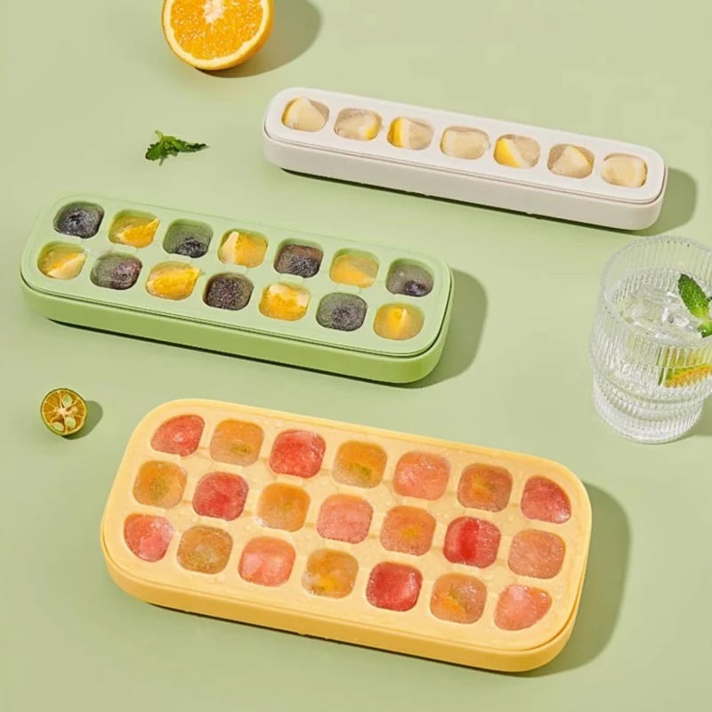 IceMaker Pro – Effortless Ice Cubes with Single-Press Release | Stackable, Easy to Clean | Custom Sizes Available