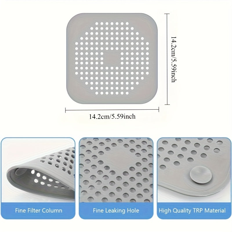 Silicone Drain Protectors - 4 Pack | Hair Catchers with Suction Cups