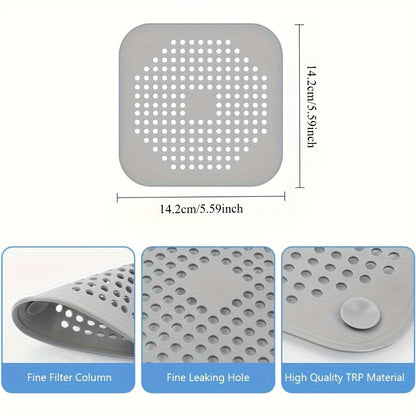 Silicone Drain Protectors - 4 Pack | Hair Catchers with Suction Cups