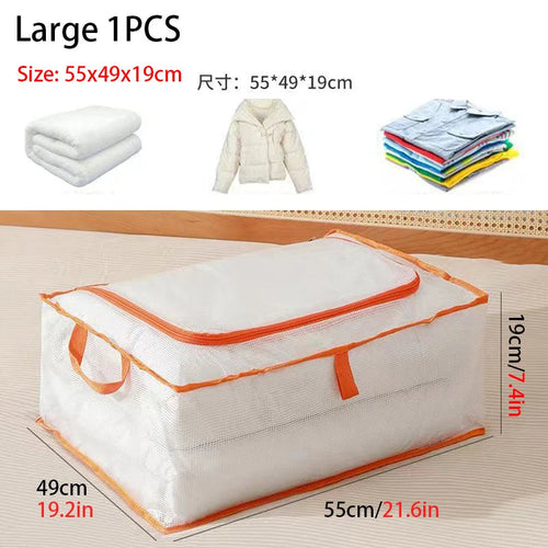 Storage Bag for Bedding - Foldable with Dust and Moisture Protection - Large Capacity