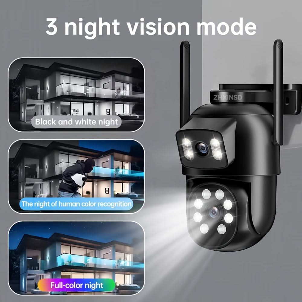 Dual Lens Surveillance Camera