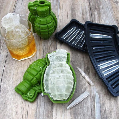 3D Ice Mold in Grenade Shape