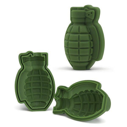 3D Ice Mold in Grenade Shape