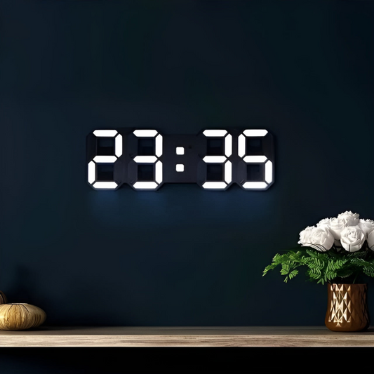 3D LED Digital Clock with Night Mode Display