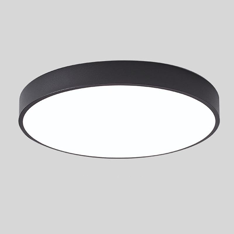 Nordic Style Circular LED Ceiling Light in Wooden Finish
