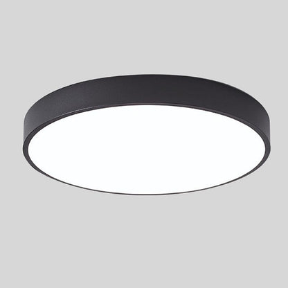Nordic Style Circular LED Ceiling Light in Wooden Finish