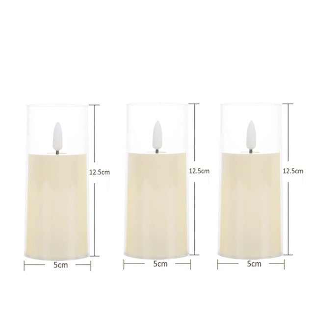 LED Candle Set for Creating a Safe and Cozy Atmosphere
