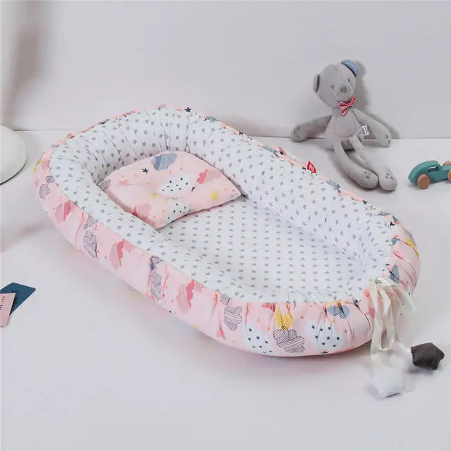 Portable Cotton Baby Nest for Safe and Cozy Relaxation