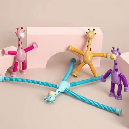 Expandable Suction Cup Toy for Creative Kids – FlexiGiraffe Design