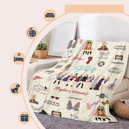 Nap Blanket for Travel and Home Office Use - Swiftmas Design