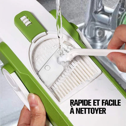 Safe Vegetable Slicer with Adjustable Features