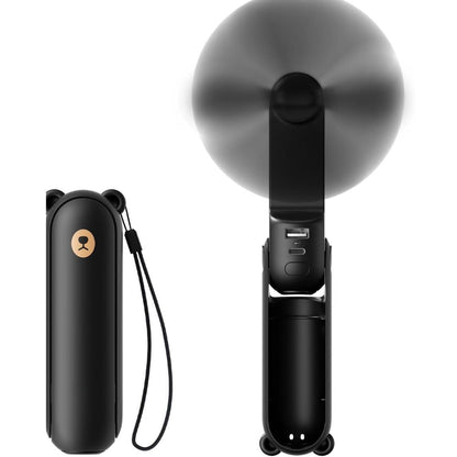 Portable 3-in-1 Mini Fan – USB Rechargeable, Foldable for Travel & Outdoors