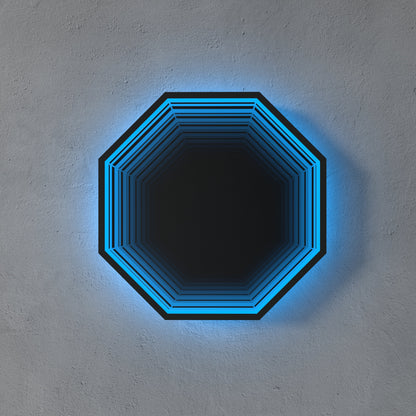 3D Octagon Mirror Light