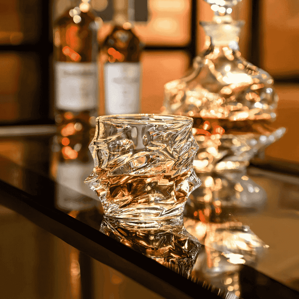 Whisky Glass with Crystal Design