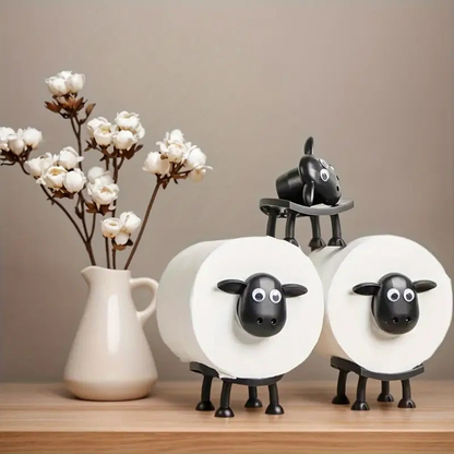 Charming Sheep-Design Toilet Paper Stand | No Assembly Required
