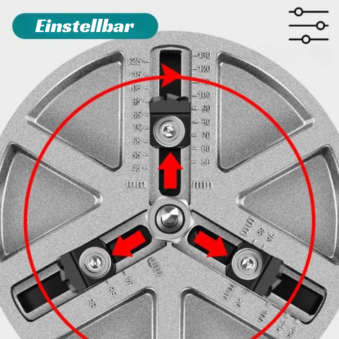 Adjustable Hole Cutter 10–14 cm | Precision Cuts Up to 35 mm | Compatible with Drills | Durable & Versatile
