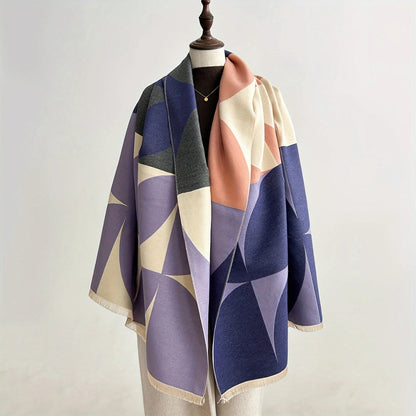 Dual-Faced Cozy Scarf for Effortless Style