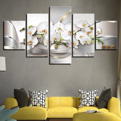Stunning 5-Piece Floral Canvas Art Set for Home Decor