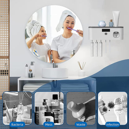 UV Sterilizing Toothbrush Holder for Bathroom – Smart Design