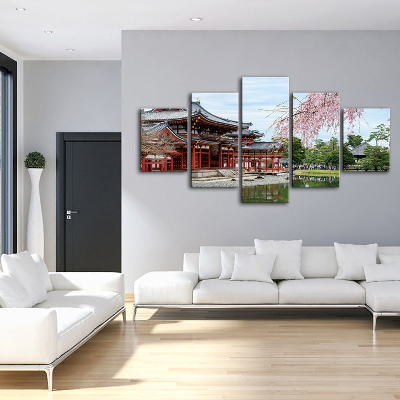 5-Piece Blossom Charm - Canvas Art Set for Your Home