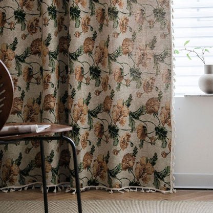 Serene Bloom Window Drapes