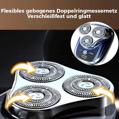 3-in-1 Rechargeable Men's Shaver with Flexible Heads
