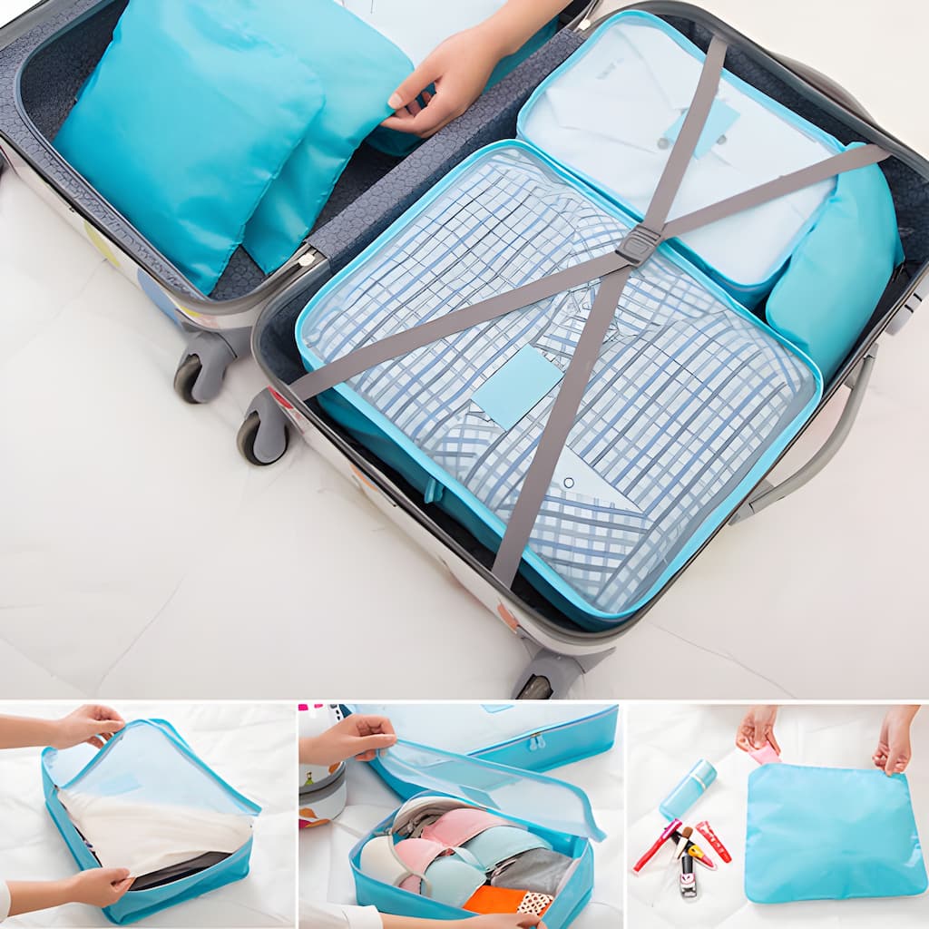 6-Pack Luggage Organizers for Perfect Packing