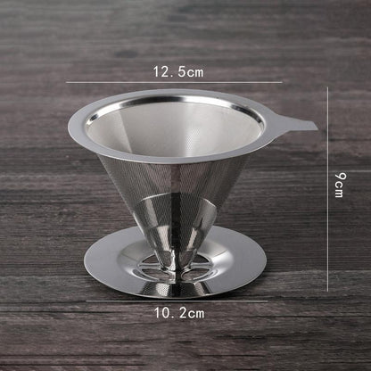 Reusable Stainless Steel Coffee Filter – Diameter 11.5–12.5 cm